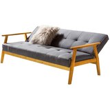 Livetastic ZOFA S POSTELJNO FUNKCIJO, naravne barve, temno siva les, tekstil | Shoptok.si