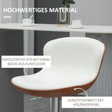  Set od 2 barske stolice podesiva visina metalni okvir okretno sjedalo krem ​​bijela | shoptok.hr