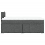  Krevet box spring s madracem tamnosivi 120 x 190 cm tkanina Slike
