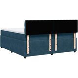 s oprugama i madracem plavi 200x200 cm baršunasti | shoptok.hr