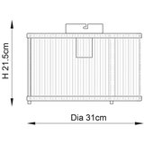 Endon 106265 - plafonska svetiljka ridgeton 1xE27/10W/230V mesing | Eponuda.com