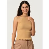 Dewberry Z2022 WOMEN'S KROP BLOUSE-ON CAMEL | shoptok.hr