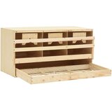  Gnezdi&amp;scaron;če za koko&amp;scaron;i s 3 predelki 72x33x38 cm trdna borovina, (20767485) Slike