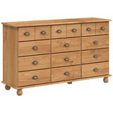 Komoda ASKIM Smeđa 79 x 40 x 133,5 cm Čvrsto borovo drvo | shoptok.hr