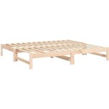  Izvlečna dnevna postelja 2x(90x190) cm trdna borovina, (20724528) | Shoptok.si