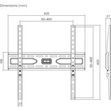 BIT FORCE fiksni zidni nosač za TV BUFFER WM-75-F | shoptok.hr
