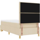  okvir postelje z vzmetnico Komplet 2 Krem Tkanina 90 x 200 cm, (22067306) | Shoptok.si