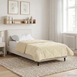  Poletna odeja krema 135 x 220 cm Mikrofibra in Teddy flis, (5000284539) | Shoptok.si