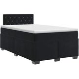  Boxspring krevet s madracem Crna 120 x 200 cm Baršun - Crna 120 x 200 cm Kristal s dugmadima | shoptok.hr