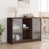  Komoda boja smeđeg hrasta 102x37x75 5 cm konstruirano drvo | shoptok.hr