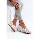 EVENTO Women's Loafers With Intricate Design Made of Eco Leather Off-White Nassnema | Shoptok.si