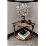 Hanah home bočni sto bookcase 2 tiers corner walnut | Eponuda.com
