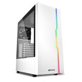 Kućište SHARKOON gaming, RGB Slider, ATX, 1x120mm fan, white, Tempered Glass | Eponuda.ba