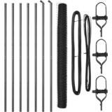 vidaXL Heksagonalna Ograja Siva 1.5x10 m Jeklo | Shoptok.si