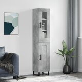  The Living Store Visoka omara betonsko siva 34,5x34x180 cm inženirski les - Visoka Omarica, (21442142) | Shoptok.si