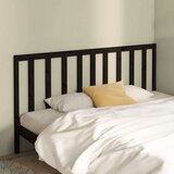  Uzglavlje za krevet crno 206 x 4 x 100 cm od masivne borovine | shoptok.hr