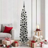 vidaXL Umestno božično drevo Zelena 180 cm PVC in Jeklo in Plastika | Shoptok.si
