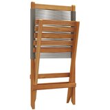  Sklopive stolice 6 kom. sive, puno drvo akacije | shoptok.hr
