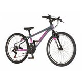 Visitor bicikl radiance 24" sivo roze Cene