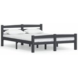  Okvir za krevet od masivne borovine tamnosivi 120 x 200 cm | shoptok.hr