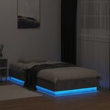  Okvir kreveta s LED svjetlima siva boja betona 75 x 190 cm | shoptok.hr