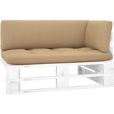  Kutna vrtna sofa od paleta od bijelo impregnirane borovine | shoptok.hr
