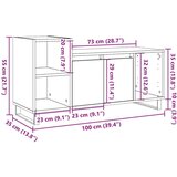 vidaXL TV ormarić Artisan hrast 100x35x55 cm izrađeno drvo | shoptok.hr
