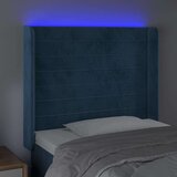  Uzglavlje tamnoplavo 93x16x118/128 cm baršunasto | shoptok.hr