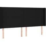 vidaXL LED uzglavlje crno 183 x 16 x 118/128 cm od tkanine | shoptok.hr