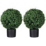HOMCOM umetna rastlina PE, jeklo 40D x 40Š x 52V cm zelena, (5000242188) Cene