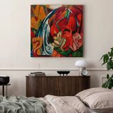  Slika - Franz Marc – The waterfall (Women under a waterfall) 80x80 Na talijanskom platnu | shoptok.hr