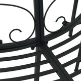  Klupa pod drvetom 4-Broj sjedala 160 x 80 x 89 cm Čelik Crna | shoptok.hr