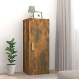 Furnova Stenska omarica dimljeni hrast 34,5x34x90 cm konstruiran les, (21949699) | Shoptok.si