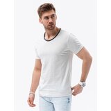 Ombre Men's t-shirt with raw finish - ecru | Shoptok.si