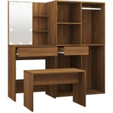  Set toaletnog stolića LED boja hrasta od konstruiranog drva | Eponuda.com