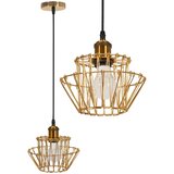Toolight Viseća stropna svjetiljka APP942-1CP Set zlatna 36 cm | shoptok.hr