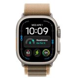 Apple watch ultra 4 gps + cellular 49mm natural titanium case with desert alpine loop - s (MJAE4SE/A) Cene