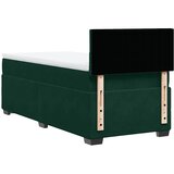 Box spring krevet s madracem tamnozeleni 90x190 cm baršunasti | shoptok.hr