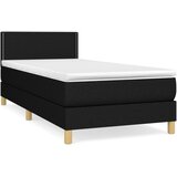 Box spring krevet s madracem crni 90x190 cm od tkanine | shoptok.hr
