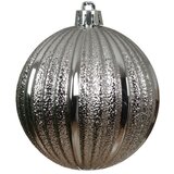 Dekordom Novogodišnji set kugli za jelku 6pcs 8cm 021043 - Silver - KMG | ePonuda.com