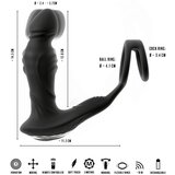 Rebel - potiskivač prostate vibrator (crni) | shoptok.hr