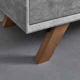 Bessagi Home Moderna Visoka Komoda Casper, Barva Betona In Hrasta | Shoptok.si