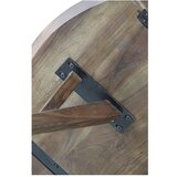 Light & Living Smeđi okrugli blagovaonski stol s pločom stola od bagrema ø 140 cm Quenza – | shoptok.hr