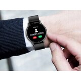  Večnamenska LCD pametna ura silikonska zapestnica Android in iOS črna Slike