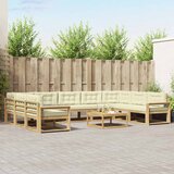  Set vanjskih sofa 10 kom. Bijela i krem | shoptok.hr