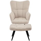 Mömax Fotelj Hanoi, Bež, S Taburejem | Shoptok.si