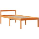  Okvir kreveta s uzglavljem voštano smeđi 75x190 cm od borovine | shoptok.hr