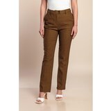 Fenzy Plus Size Hlače S Karo Potiskom, Rumene | Shoptok.si