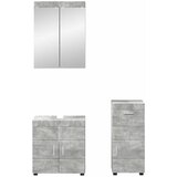  Set namještaja za kupaonicu TULUM 3 pcs Betonski sivi | shoptok.hr