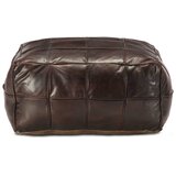  Tabure tamnosmeđi 60 x 60 x 30 cm od prave kozje kože | Eponuda.com
